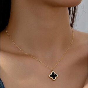 Anthropologie Four Leaf Clover Pendant Necklace